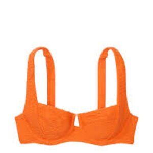 Victoria's Secret Swim Mix & Match Full Coverage Bikini Top Orange Size 32B
